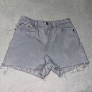 Levi’s Hi-Rise Cut Off Light Wash Denim Shorts Women’s Size 27